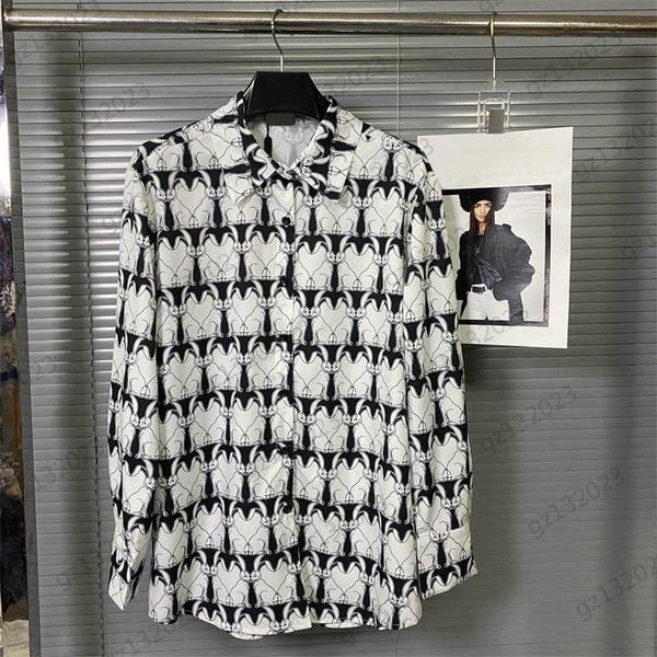 brand blouses clashing color rabbit print lapel long sleeves shirts silk fabric skin-friendly breathable loose version joker blouses shirts, White
brand blouses clashing color rabbit print lapel long sleeves shirts silk fabric skin-friendly breathable loose version joker blouses shirts, White