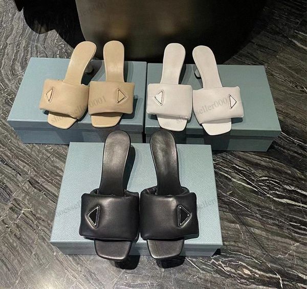 2023 classic medium thick heel womens slippers sandals triangle buckle decoration luxury designer soft sheepskin mule street style factory s, Black
2023 classic medium thick heel womens slippers sandals triangle buckle decoration luxury designer soft sheepskin mule street style factory s, Black