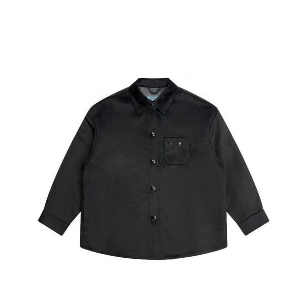men's jacket high version of the p family tweed metal triangle label gray shirt jacket casual men and women with the same paragraph, Black;brown
men's jacket high version of the p family tweed metal triangle label gray shirt jacket casual men and women with the same paragraph, Black;brown