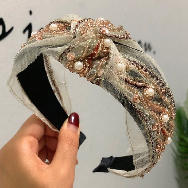 headbands luxury yarn pearl headband headwrap baroque shinny bohemian lace silk bow knotted embroidery pearl headwear headbands wholesale 23, Silver
headbands luxury yarn pearl headband headwrap baroque shinny bohemian lace silk bow knotted embroidery pearl headwear headbands wholesale 23, Silver