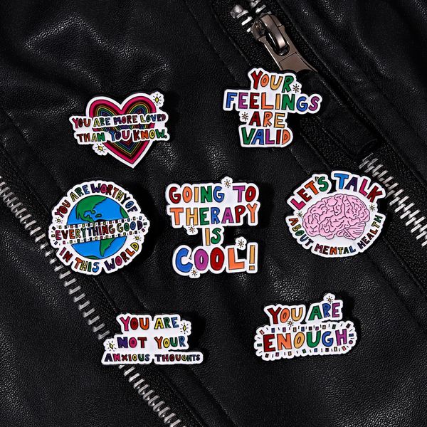cartoon creative colorful letter brooch for girls boys 7pcs/set enamel pin don't worry motivation metal badges for women jewelry small, Gray
cartoon creative colorful letter brooch for girls boys 7pcs/set enamel pin don't worry motivation metal badges for women jewelry small, Gray