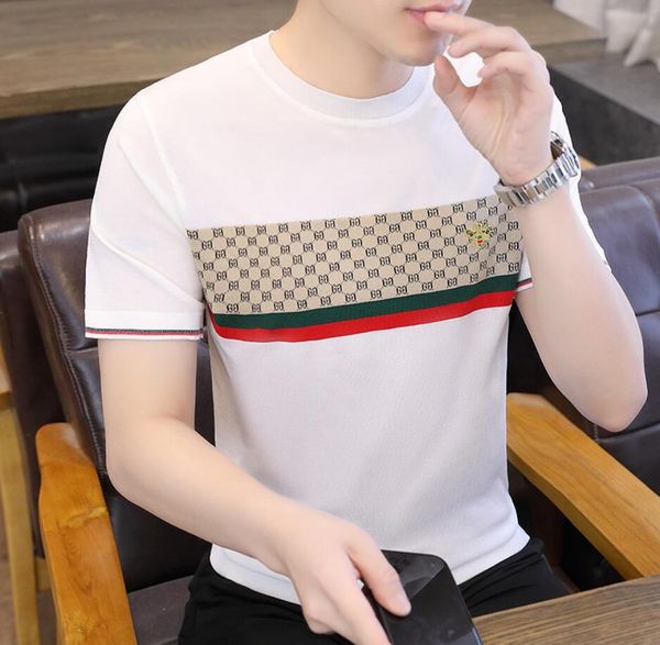 men's t-shirts designer summer new men's t-shirt fashion slim fit breathable mid youth ice silk short sleeve t-shirt, White;black
men's t-shirts designer summer new men's t-shirt fashion slim fit breathable mid youth ice silk short sleeve t-shirt, White;black