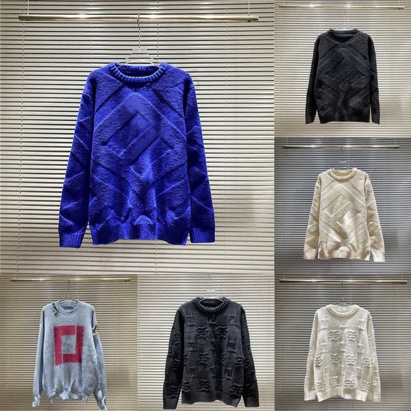 men's sweaters designer mens womens pullover fashion classic round neck long sleeve sweater uzyc, White;black
men's sweaters designer mens womens pullover fashion classic round neck long sleeve sweater uzyc, White;black