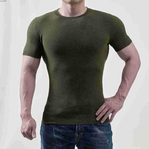 t-shirts 2022 new round neck sports fitness knit t-shirt men's breathable sweatwicking training casual solid short sleeve, White;black
t-shirts 2022 new round neck sports fitness knit t-shirt men's breathable sweatwicking training casual solid short sleeve, White;black