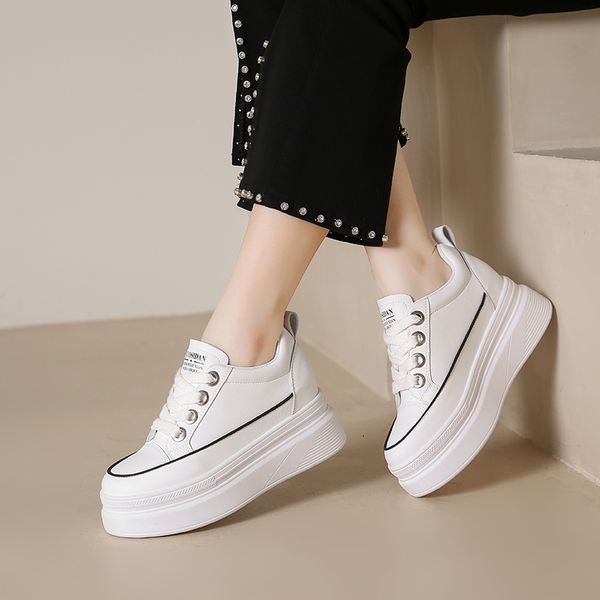 dress shoes 2023 women breathable sneakers increased platform 6cm casual footwear leisure leather white women's vulcanize 230327, Black
dress shoes 2023 women breathable sneakers increased platform 6cm casual footwear leisure leather white women's vulcanize 230327, Black