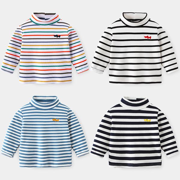 t-shirts spring autumn winter 2 3 4 6 8 10 years cartoon high neck pullover basic turtleneck striped soft t-shirt for kids baby boy 230327, Blue
t-shirts spring autumn winter 2 3 4 6 8 10 years cartoon high neck pullover basic turtleneck striped soft t-shirt for kids baby boy 230327, Blue