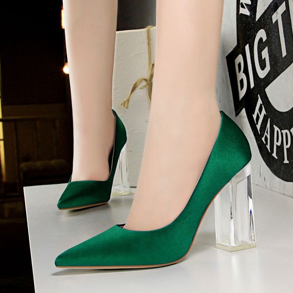 dress shoes autumn plus size 43 women block 10cm high heels lady green satin pumps female wedding yellow blue silk transparent shoes 230327, Black
dress shoes autumn plus size 43 women block 10cm high heels lady green satin pumps female wedding yellow blue silk transparent shoes 230327, Black