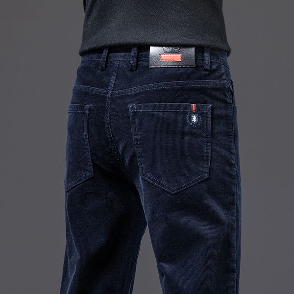 men's pants autumn winter corduroy pants men fashion elastic blue gray straight trousers for men classic big size 36 38 230327, Black 
men's pants autumn winter corduroy pants men fashion elastic blue gray straight trousers for men classic big size 36 38 230327, Black