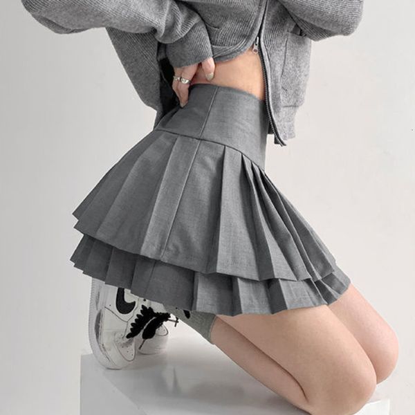 skirts preppy style double pleated skirt women summer casual high waist patchwork solid a-line mini skirt korean y2k skirt 230327, Black
skirts preppy style double pleated skirt women summer casual high waist patchwork solid a-line mini skirt korean y2k skirt 230327, Black
