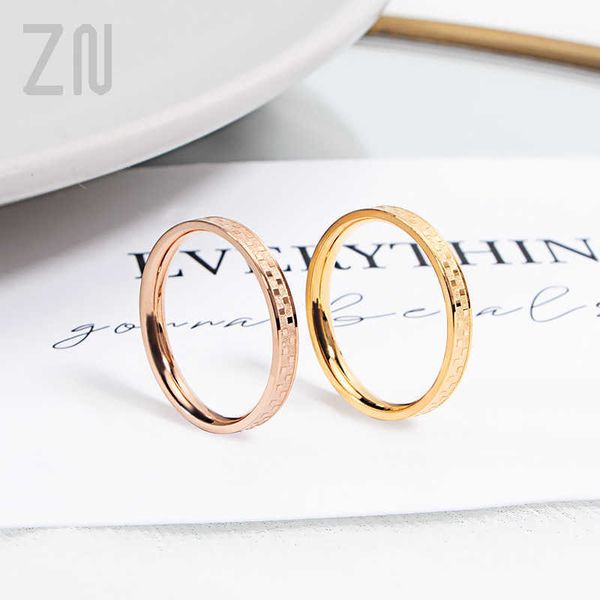 band rings zn new gold plated minimalist ring square check pattern titanium stainless steel rings for women stacking round finger ring g2303, Silver
band rings zn new gold plated minimalist ring square check pattern titanium stainless steel rings for women stacking round finger ring g2303, Silver