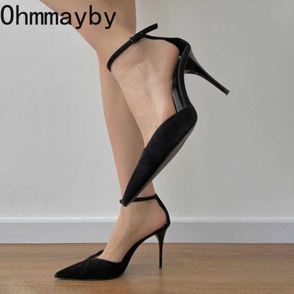 2new summer high heel shoes fashion women sandal pointed toe singbacks women's pumps ankle strap party dress shoes 230327, Black
2new summer high heel shoes fashion women sandal pointed toe singbacks women's pumps ankle strap party dress shoes 230327, Black