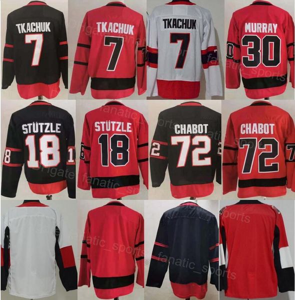 men ice hockey 72 thomas chabot jersey reverse retro 18 tim stutzle 30 matt murray 7 brady tkachuk red black white home road all stitched sp, Black;red
men ice hockey 72 thomas chabot jersey reverse retro 18 tim stutzle 30 matt murray 7 brady tkachuk red black white home road all stitched sp, Black;red