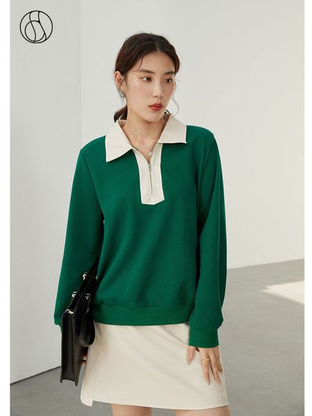 womens hoodies sweatshirts dushu contrast color polo collar sweater pullover women autumn beautiful chic casual allmatch loose type female 2, Black
womens hoodies sweatshirts dushu contrast color polo collar sweater pullover women autumn beautiful chic casual allmatch loose type female 2, Black