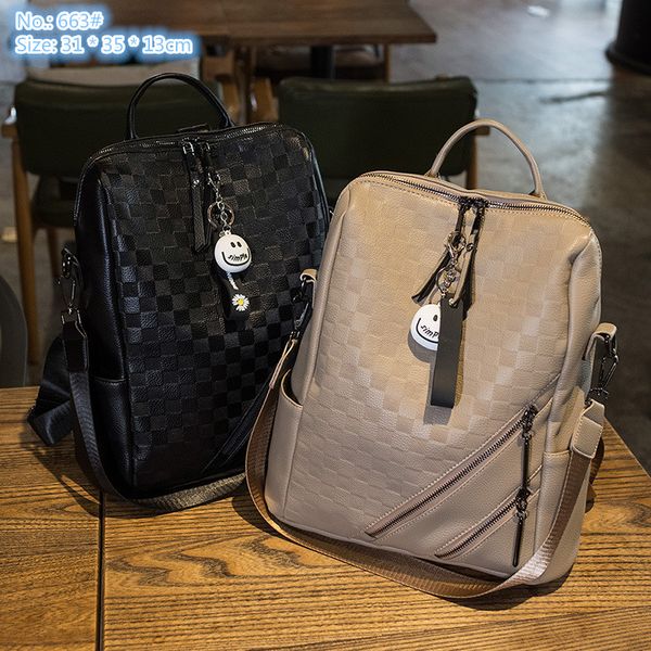Factory wholesale ladies shoulder bag 4 colors soft embossed leather handbag college wind outdoor sports leisure backpack double zipper pendant fashion backpacks, Blue-663#
Factory wholesale ladies shoulder bag 4 colors soft embossed leather handbag college wind outdoor sports leisure backpack double zipper pendant fashion backpacks, Blue-663#