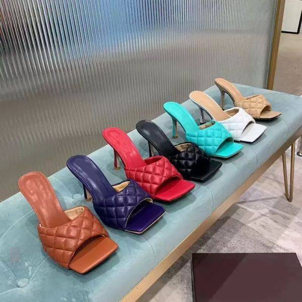 new designer cool slippers summer leather slippers non-slip stiletto sandals open toe slippers with gift box packaging, Black
new designer cool slippers summer leather slippers non-slip stiletto sandals open toe slippers with gift box packaging, Black