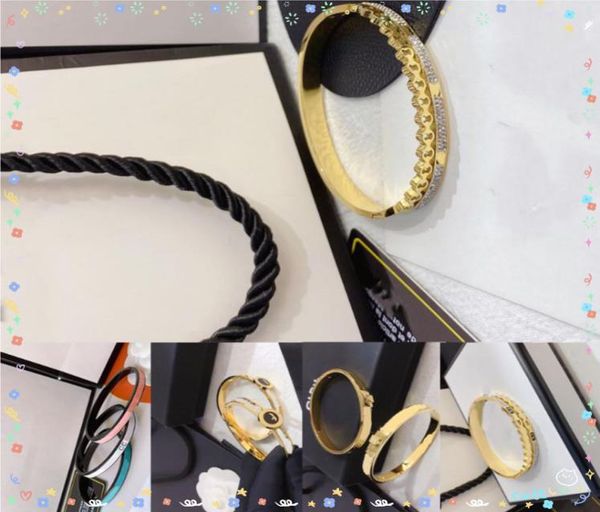 20style women gold bangle luxury designer letter jewelry 18k gold plated stainless steel wedding lovers gift bangles whole5660004, Black
20style women gold bangle luxury designer letter jewelry 18k gold plated stainless steel wedding lovers gift bangles whole5660004, Black