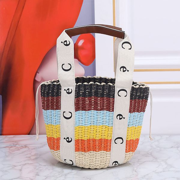 fashion beach bag summer raffia totes bag women designer handbag purse woven letter handle shoulder bags contrast stripes hollow out bucket
fashion beach bag summer raffia totes bag women designer handbag purse woven letter handle shoulder bags contrast stripes hollow out bucket