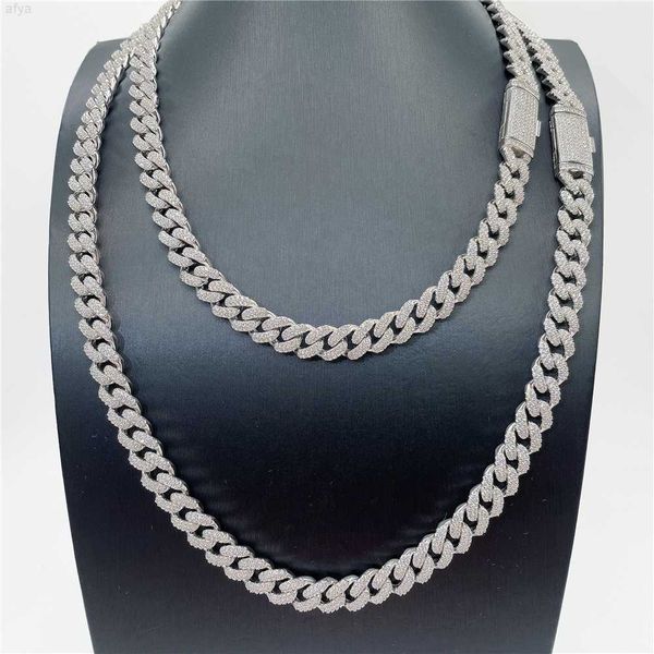 ready to ship hip hop s925 gold plating 2 rows vvs moissanite cuban custom necklace for men, Silver
ready to ship hip hop s925 gold plating 2 rows vvs moissanite cuban custom necklace for men, Silver