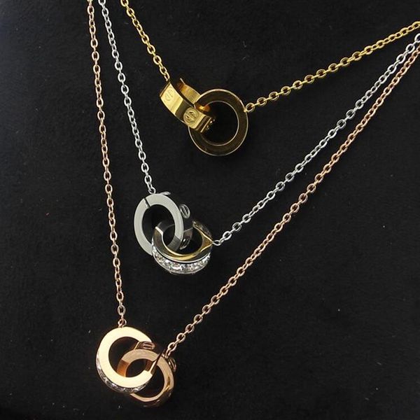 titanium steel jewelry whole double ring square diamond necklace fashion wild nail pattern double ring broken diamond clavicle229c, Silver
titanium steel jewelry whole double ring square diamond necklace fashion wild nail pattern double ring broken diamond clavicle229c, Silver
