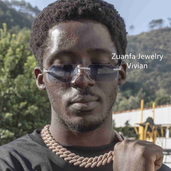 hip hop bling new men necklace silver iced out moissanite miami cuban link chain
hip hop bling new men necklace silver iced out moissanite miami cuban link chain