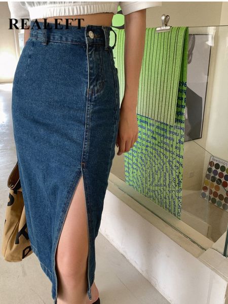skirts realeft womens midi denim spring side split high wasit jeans straight female aline pencil summer 230327, Black
skirts realeft womens midi denim spring side split high wasit jeans straight female aline pencil summer 230327, Black