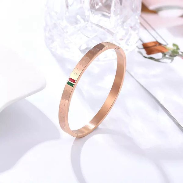 alloy designer bracelet men modern dainty friendship non tarnish bracelets designer for women letter red green stripe rose gold silver plate, Black
alloy designer bracelet men modern dainty friendship non tarnish bracelets designer for women letter red green stripe rose gold silver plate, Black