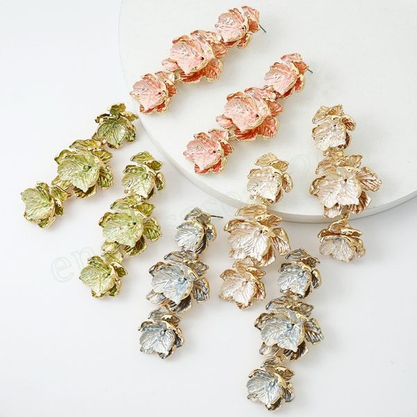 colored flower pendant earrings plant dangle earring for women fashion jewelry holiday style, Silver
colored flower pendant earrings plant dangle earring for women fashion jewelry holiday style, Silver