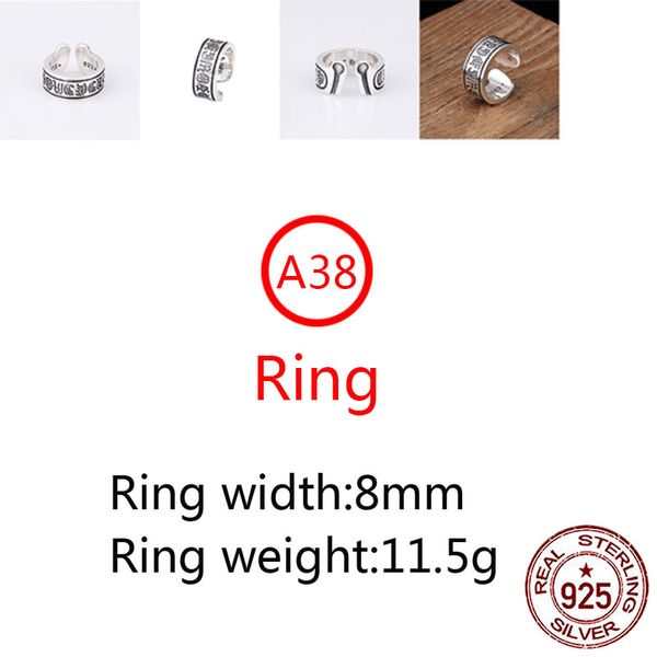 a38 s925 sterling silver ring fashion retro personality cross flower letter versatile punk style jewelry gift for lover
a38 s925 sterling silver ring fashion retro personality cross flower letter versatile punk style jewelry gift for lover