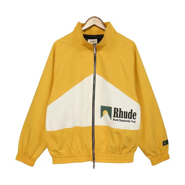 men's jackets designer mens rhude contrast stitching jacket couple zipper outwear long sleeve coat casual fashion coats, Black;brown
men's jackets designer mens rhude contrast stitching jacket couple zipper outwear long sleeve coat casual fashion coats, Black;brown