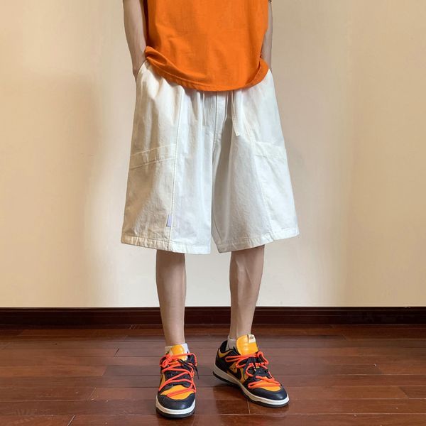 men's shorts oversized white cargo shorts mens summer casual sport shorts streetwear pants breathable bermuda drawstring shorts for men, White;black
men's shorts oversized white cargo shorts mens summer casual sport shorts streetwear pants breathable bermuda drawstring shorts for men, White;black