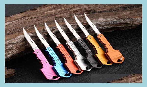 keychains lanyards 7 colors key shape mini folding knife outdoor saber pocket fruit mtifunctional keychain knives swiss selfdefens1719810, Silver
keychains lanyards 7 colors key shape mini folding knife outdoor saber pocket fruit mtifunctional keychain knives swiss selfdefens1719810, Silver