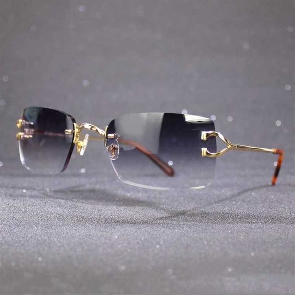 luxury designer fashion sunglasses 20% off rimless for men women glasses frame with colorful lenses classic eyewear gafas, White;black
luxury designer fashion sunglasses 20% off rimless for men women glasses frame with colorful lenses classic eyewear gafas, White;black