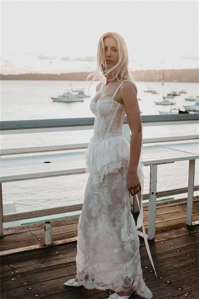 chic boho beach lace wedding dress 2023 spaghetti straps peplumn bohemain bride dresses elegant civil outdoor bridal gowns boho dress robe d, White
chic boho beach lace wedding dress 2023 spaghetti straps peplumn bohemain bride dresses elegant civil outdoor bridal gowns boho dress robe d, White