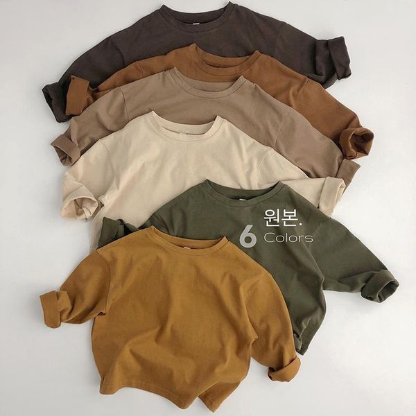 t-shirts children autumn full sleeve t-shirt solid color cotton clothes for boys and girls simple style kids without hat 230327, Blue
t-shirts children autumn full sleeve t-shirt solid color cotton clothes for boys and girls simple style kids without hat 230327, Blue
