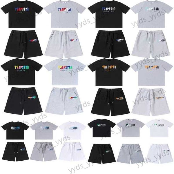 men's tracksuits trapstar rainbow white blue towel embroidered short sleeve shorts casual high street round neck set relaxed casual ver, Gray
men's tracksuits trapstar rainbow white blue towel embroidered short sleeve shorts casual high street round neck set relaxed casual ver, Gray