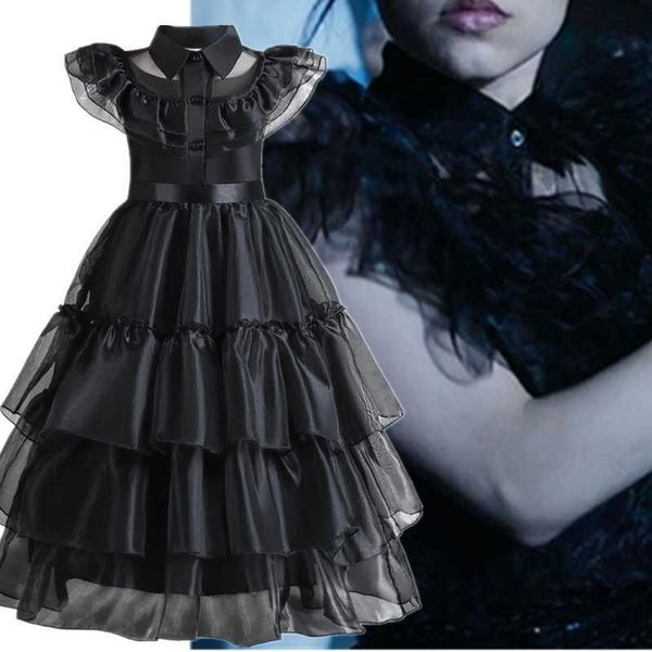 girl's dresses wednesday girl dress kids evening party costume fancy girl halloween easter black vestido baby summer layer tulle clothe, Red;yellow
girl's dresses wednesday girl dress kids evening party costume fancy girl halloween easter black vestido baby summer layer tulle clothe, Red;yellow