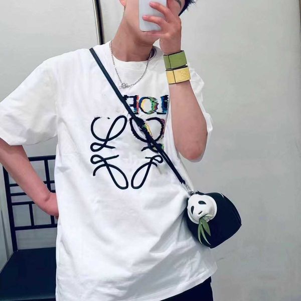 family's new colorful letter contrast printing short sleeve embroidered loose t-shirt fashion, White
family's new colorful letter contrast printing short sleeve embroidered loose t-shirt fashion, White