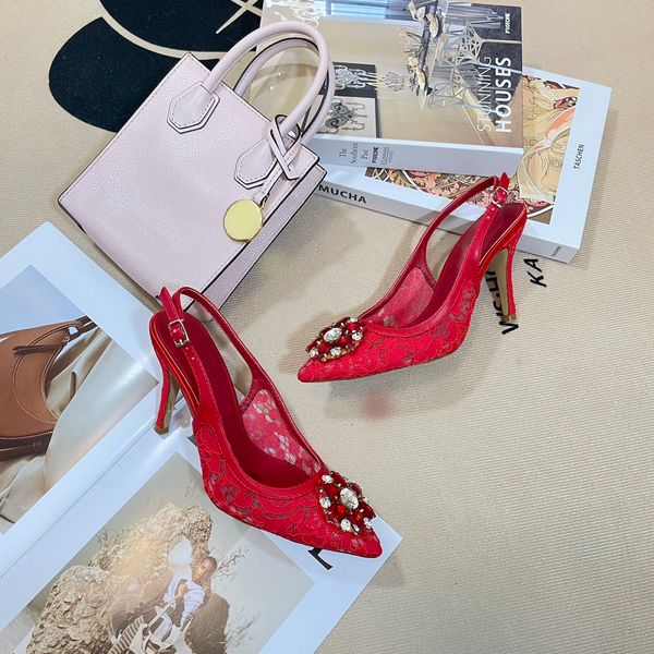 2023 women's dress shoes slings fashion sandals girl g party wedding lace face women's mid heel mesh, Black
2023 women's dress shoes slings fashion sandals girl g party wedding lace face women's mid heel mesh, Black