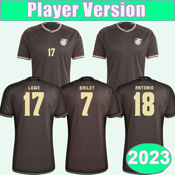 2023 jamaica player version antonio soccer jersey nicholson morrison bailey lowe bell brown away football shirts short sleeve uniforms, Black;yellow
2023 jamaica player version antonio soccer jersey nicholson morrison bailey lowe bell brown away football shirts short sleeve uniforms, Black;yellow