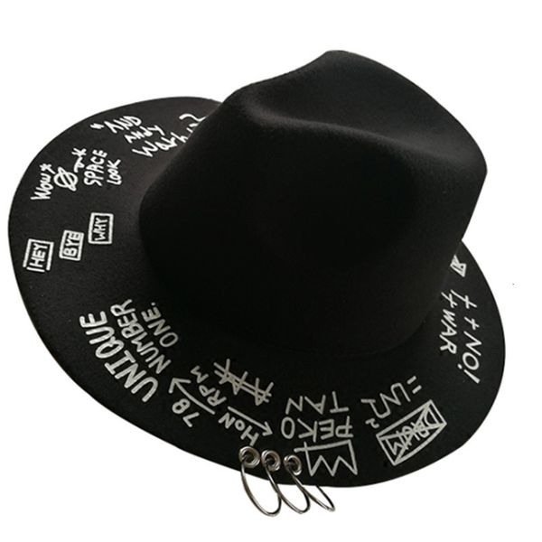 wide brim hats bucket hats fedora hat piercing graffiti letters woolen hat korean style men and women wide brim hat british jazz hat hip hop, Blue;gray
wide brim hats bucket hats fedora hat piercing graffiti letters woolen hat korean style men and women wide brim hat british jazz hat hip hop, Blue;gray