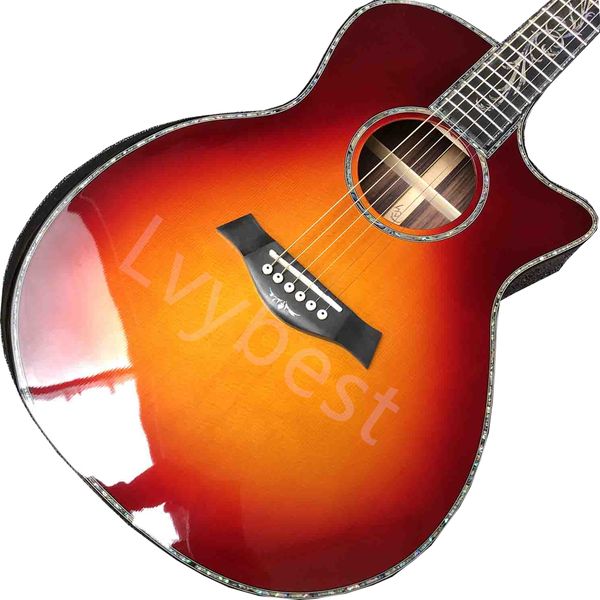 lvycustom grand solid spruce cutaway arm rest abalone inlays acoustic guitar
lvycustom grand solid spruce cutaway arm rest abalone inlays acoustic guitar