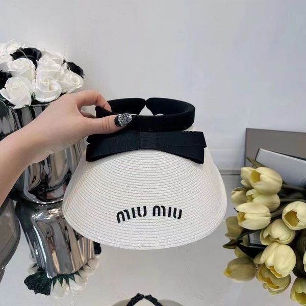 high end miu bow hollow handmade fine woven straw hat hollow hat sunshade sunscreen hair hoop female hat, Blue;gray
high end miu bow hollow handmade fine woven straw hat hollow hat sunshade sunscreen hair hoop female hat, Blue;gray