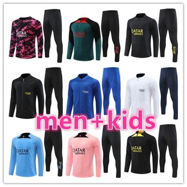 23 24 psgs tracksuit football jerseys training suit jersey soccer tuta maillot psgs survetement foot futbol chandal jogging jacket mens kids, Black
23 24 psgs tracksuit football jerseys training suit jersey soccer tuta maillot psgs survetement foot futbol chandal jogging jacket mens kids, Black