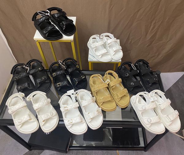women ladies calfskin dad sandals quilted summer designer sandles shoes platform flats low heel wedge diamond buckle sandal slip on ankle st, Black
women ladies calfskin dad sandals quilted summer designer sandles shoes platform flats low heel wedge diamond buckle sandal slip on ankle st, Black