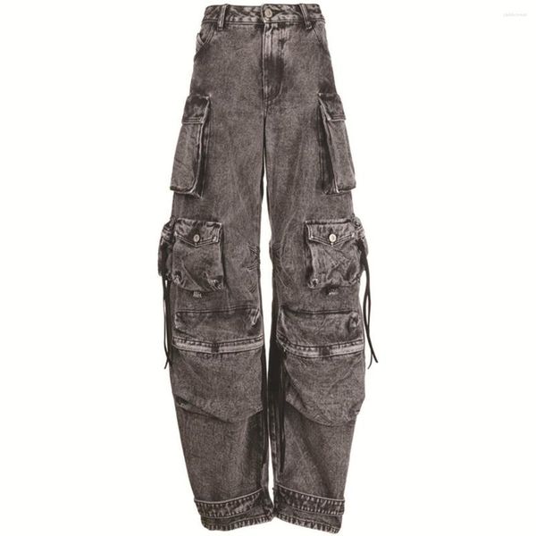 women denim pants autumn winter multi pocket wide leg jeans fashion loose leisure long denim trousers, Blue
women denim pants autumn winter multi pocket wide leg jeans fashion loose leisure long denim trousers, Blue