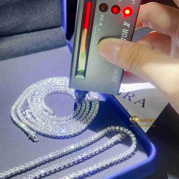 moissanitevvs 3mm tennis bracelet/necklace zuanfa hip hop iced out diamond 925 chain, Silver
moissanitevvs 3mm tennis bracelet/necklace zuanfa hip hop iced out diamond 925 chain, Silver