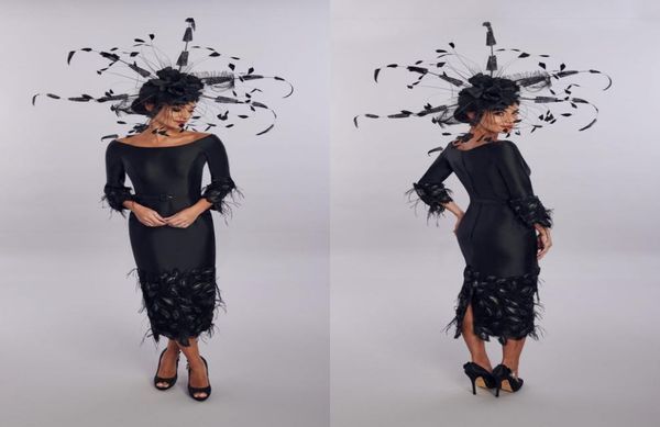 black sheath house of mooshki mother of the bride dress jewel neck long sleeve feather wedding guest dresss tea length evening gow5767319, Black;red
black sheath house of mooshki mother of the bride dress jewel neck long sleeve feather wedding guest dresss tea length evening gow5767319, Black;red