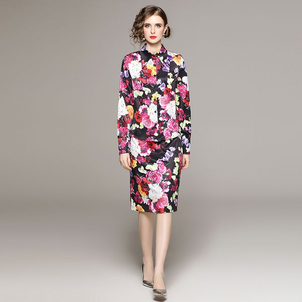 2023 designer floral two piece dress women sets long sleeve fashion print blouse and bag hip skirt graceful office lady 2 piece midi dress c, White
2023 designer floral two piece dress women sets long sleeve fashion print blouse and bag hip skirt graceful office lady 2 piece midi dress c, White