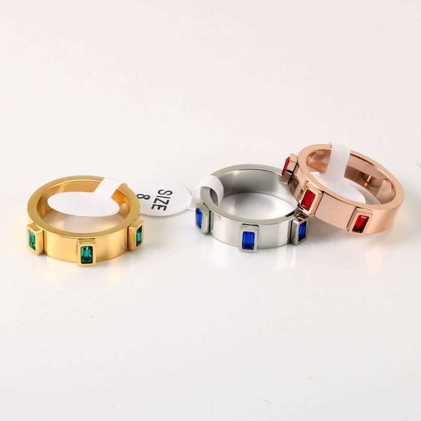 band rings vintage green blue red stone rings stainless steel crystal ring for women men wedding engagement luxury brand jewelry g230327, Silver
band rings vintage green blue red stone rings stainless steel crystal ring for women men wedding engagement luxury brand jewelry g230327, Silver