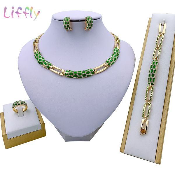 wedding jewelry sets dubai women's jewelry fashion green necklace bracelet banquet elegant women earrings ring crystal jewelry sets 230, Slivery;golden
wedding jewelry sets dubai women's jewelry fashion green necklace bracelet banquet elegant women earrings ring crystal jewelry sets 230, Slivery;golden